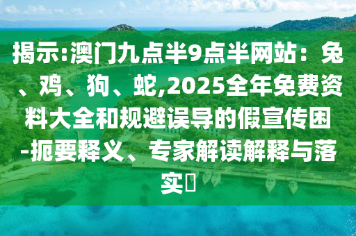 揭示:澳門九點(diǎn)半9點(diǎn)半網(wǎng)站：兔、雞、狗、蛇,2025全年免費(fèi)資料大全和規(guī)避誤導(dǎo)的假宣傳困-扼要釋義、專家解讀解釋與落實(shí)?