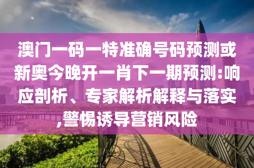 澳門一碼一特準確號碼預測或新奧今晚開一肖下一期預測:響應剖析、專家解析解釋與落實,警惕誘導營銷風險